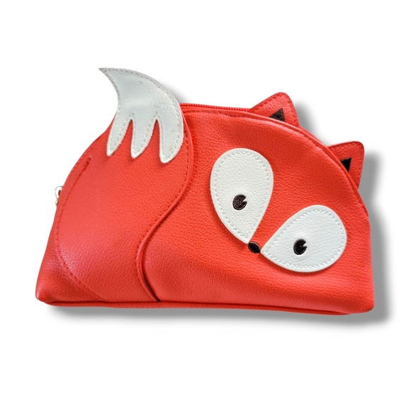 ✨️HP✨️Bath & Body | Cute Orange Fox Faux Leather Cosmetic Bag (OS) - Picture 9 of 10